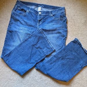 Maurices plus size straight leg dark jeans sz. 20